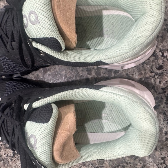 On Running Black and Mint Sneakers - Picture 7 of 9